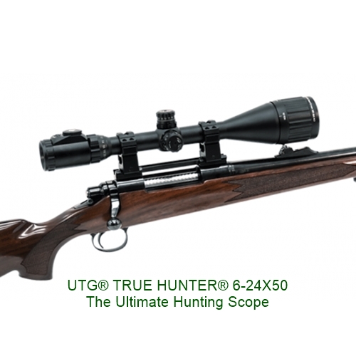 UTG® TRUE HUNTER® 6-24X50 1 Inch Scope, AO, 36-color, Mil-dot